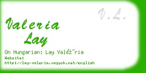 valeria lay business card